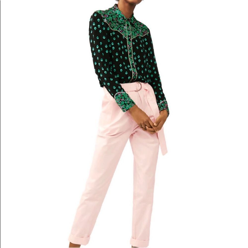 NWT Maje Pale Pink Jeans Sz XS